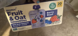 BRAINIAC Fruit & Oat Smoothies Berry Blast