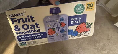 BRAINIAC Fruit & Oat Smoothies Berry Blast