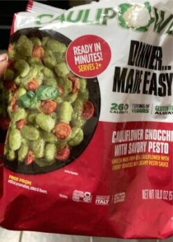 CauliPower Caulifower Gnocchi with Savory Pesto