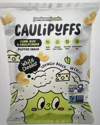 Caulipower Corn, Rice Cauliflower Puffed Snack White Cheddar