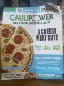 Caulipower Thin & Crispy Gluten Free Crust A Cheesy Meat Cutie Sausage & Uncured Pepperoni