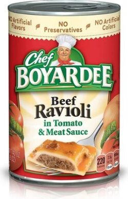 Chef Boyardee Beef ravioli