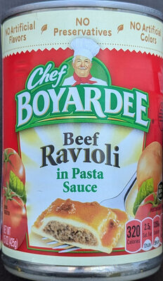 Chef Boyardee Beef Ravioli in Pasta Sauce