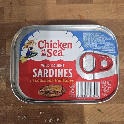 Chicken of the Sea WILD-CAUGHT SARDINES in Louisiana Hot Sauce