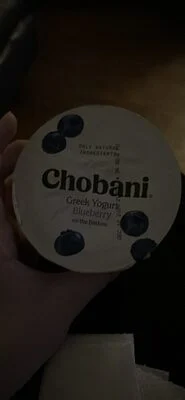 Chobani Greek Yogurt Blueberry on the Bottom