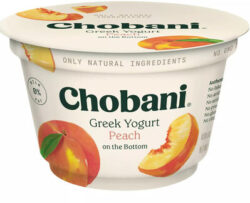 Chobani Greek Yogurt Peach on the Bottom