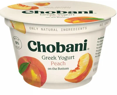 Chobani Greek Yogurt Peach on the Bottom