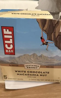 CLIF WHITE CHOCOLATE FLAVORED MACADAMIA NUT