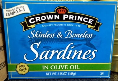 Crown Prince Skinless & Boneless Sardines in Pure Olive Oil