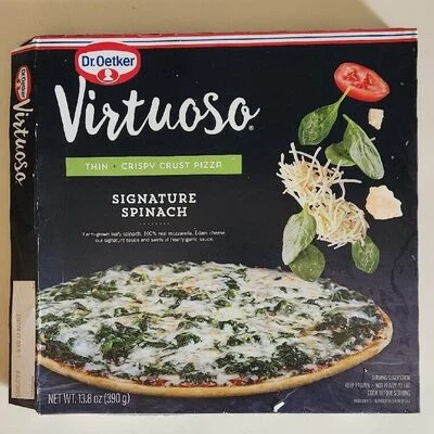 Dr. Oetker Virtuoso Thin + Crispy Crust Pizza Signature Spinach
