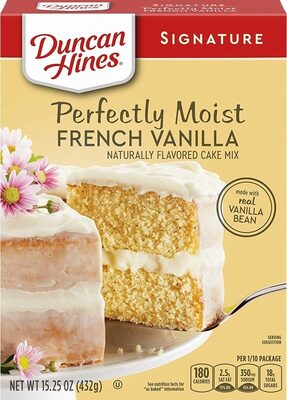 Duncan Hines Signature perfectly moist french vanilla cake mix