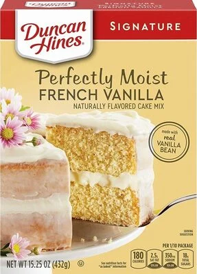 Duncan Hines Signature perfectly moist french vanilla cake mix