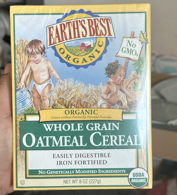 Earth's Best Whole Grain Oatmeal Cereal
