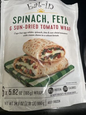 Eat-In Spinach, Feta & Sun-Dried Tomato Wrap