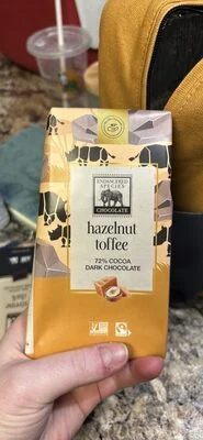 ENDANGERED SPECIES CHOCOLATE hazelnut toffee 72% COCOA DARK CHOCOLATE