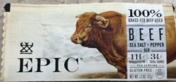 Epic 100% grass-fed beef salt and pepper bar