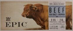 Epic Beef Sea Salt + Pepper bar