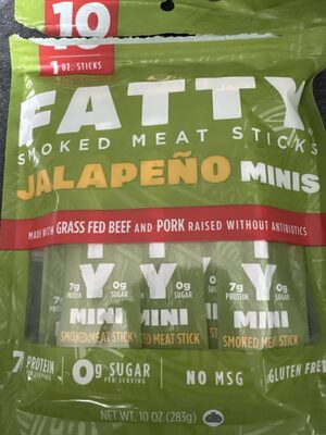 Fatty Jalapeño Minis Smoked Meat Sticks