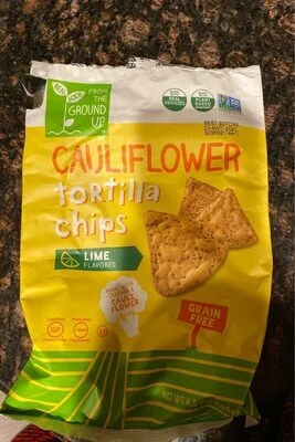 From The Ground Up Cauliflower Tortilla Chips - Lime