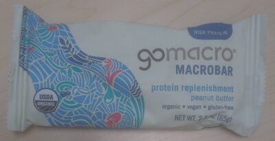 gomacro MACROBAR protein replenishment peanut butter