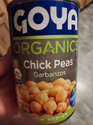 GOYA ORGANICS Chick Peas Garbanzos