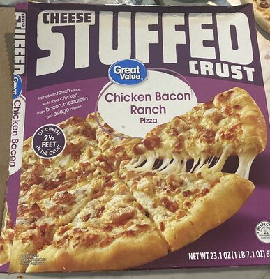 Great Value Chicken Bacon Ranch Pizza