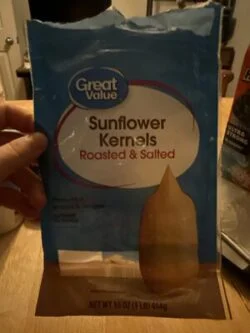 Great Value Sunflower Kernels Roasted & Salted