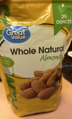 Great Value Whole natural almonds