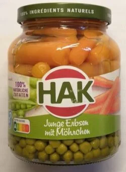 HAK Junge Erbsen mit Möhren
