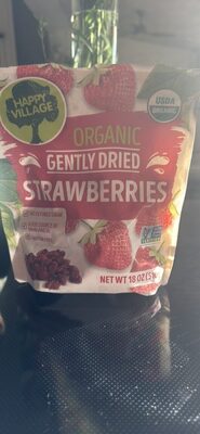 Happy Village Organic Gently Dried Strawberries