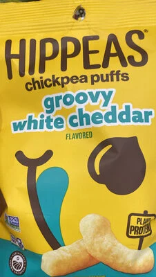 HIPPEAS chickpea puffs groovy white cheddar flavored