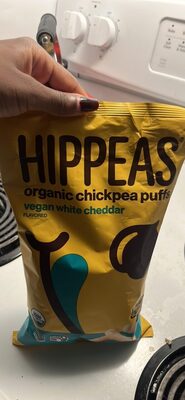 HIPPEAS organic chickpea puffs vegan white cheddar