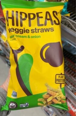 Hippeas Veggie Straws, Sour Cream & Onion