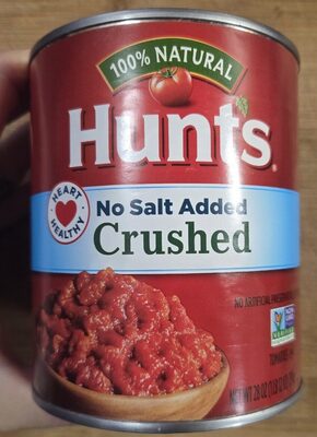 Hunt's Crushed Tomatoes No Salt Added