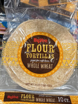 HyVee Flour Tortillas Whole Wheat