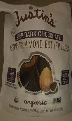 Justin's Super Dark Chocolate Espresso Almond Butter Cups