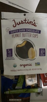 Justin's Super Dark Chocolate Peanut Butter Cups