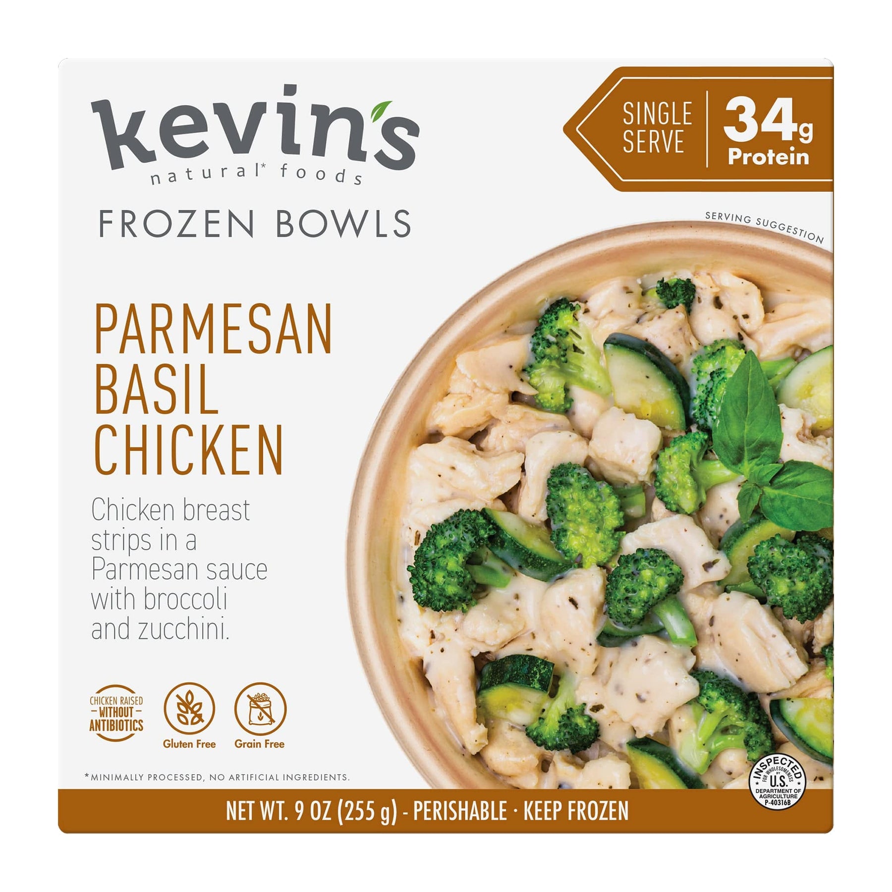 Kevin's Parmesan Basil Chicken Frozen Bowl