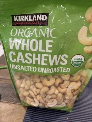 Kirkland Signature Organic Whole Cashews Unsalted Unroasted
