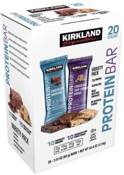 Kirkland Signature Protein Bar Variety Pack - Chocolate Brownie & Chocolate Chip Cookie Dough