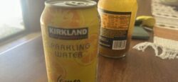 Kirkland Signature Sparkling Water lemon