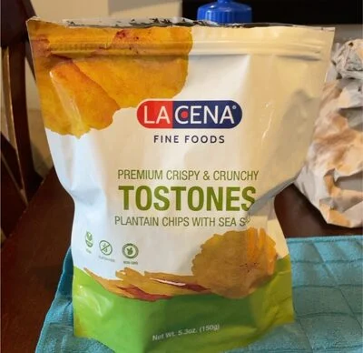 Lacena Premium crispy and crunchy Tostones plantain chips