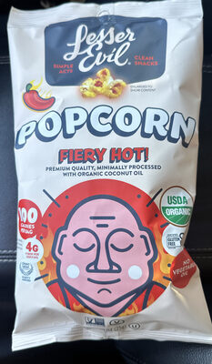 Lesser Evil Popcorn Fiery Hot!