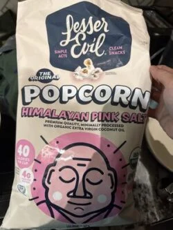 Lesser Evil Popcorn Himalayan Pink Salt
