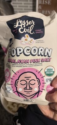 Lesser Evil The Original Popcorn Himalayan Pink Salt