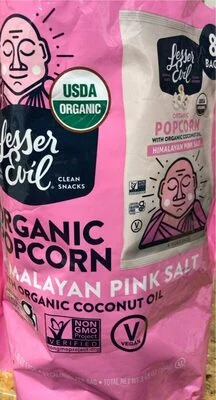 LesserEvil Organic Popcorn, Himalayan Pink Salt