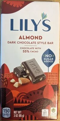 Lily's Almond Dark Chocolate Style Bar