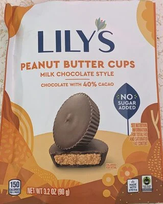 Lily's Milk Chocolate Style Peanut Butter Cups