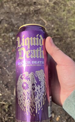 Liquid Death Doctor Death Flavored Sparkling Water