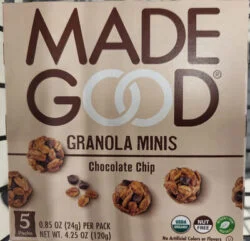 MADE GOOD Organic Granola Bites chocolate chip